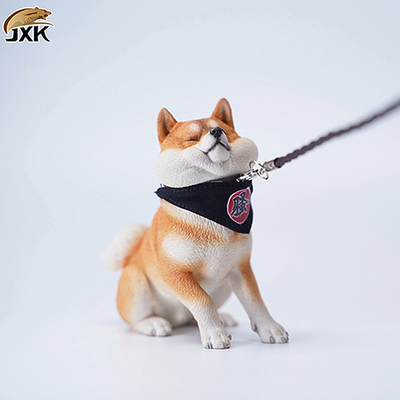 JXK1/6柴犬仿真模型搞怪叛逆风格柴犬创意小摆件搭配兵人手办景品