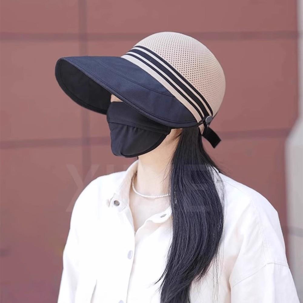 防晒帽太阳帽女款2025新款帽子防晒遮阳帽女士遮脸防紫外线户外帽