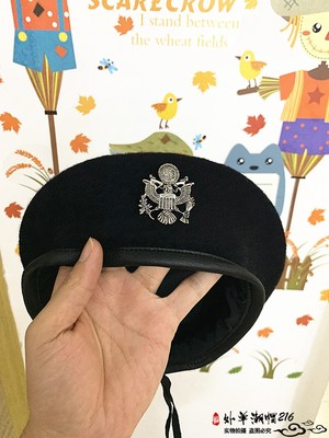 出游贝雷帽羊毛徽章团队时装帽