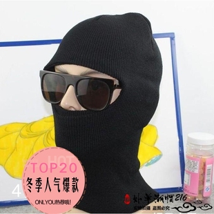 秋冬运动休闲包头帽 套头围脖防风骑车线帽 男女多功能CS飞虎队帽