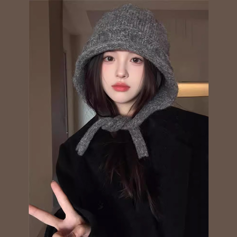 拉法帽子女秋冬天保暖针织