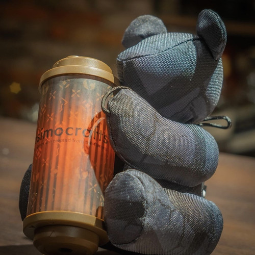 现货motto_kuma露营小熊asimmocrafts 大A联名版38灯玩偶