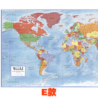 2026 English World Map Wall stickers, Office wall paintings, living room background wall paintings, Study and Bedroom decorative paintings thumbnail 6