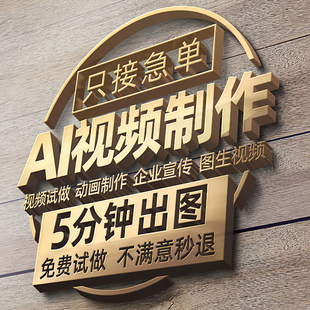 AI视频制作动画mv企业宣传片影视广告拍摄创意视频专业服务定制