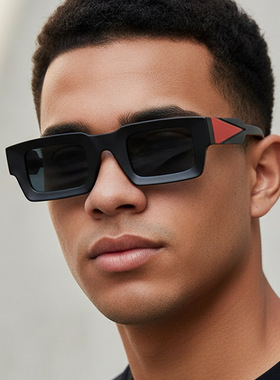 新款方框复古嘻哈朋克百搭太阳镜欧美时尚都市男女防晒墨镜