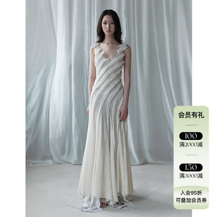 Tension Archive 24AW秋冬新品斜裁拼色不规则大摆背心裙正品授权