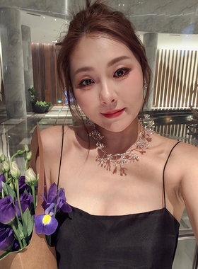 现货授权LEMANDORLE 23春夏新款 高级时尚女士绽放花蕊项圈