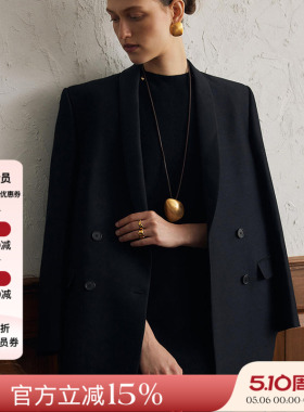 MONSECRET 25SS新品 可调节羊皮绳项链轻奢原创设计项链 小众耳钉