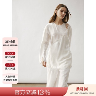 小众设计蕾丝镂空系带长袖 26SS新品 上衣 VIKTORIACHAN 主推款