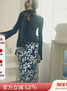 主推款VIKTORIACHAN 25AW秋冬假日胶囊 立体花朵搭片灯芯绒休闲裤