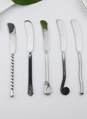 出口西餐具gs18/10不锈钢手工异型创意黄油刀牛油刀家用抹果酱刀