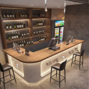 工业风酒吧吧台清吧复古奶茶咖啡店前台烧烤店饭店民宿收银台转角