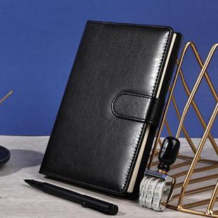 勤得利1305皮面本磁铁笔记本商务办公搭扣笔记本高档皮面记事