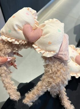 可爱结爱心小熊发箍甜美少女头箍发饰新款头饰