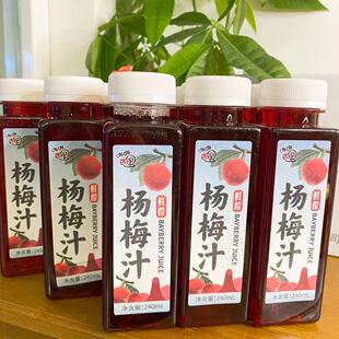 云南石屏杨梅汁润龙果蔬休闲便携小瓶240mlX15瓶