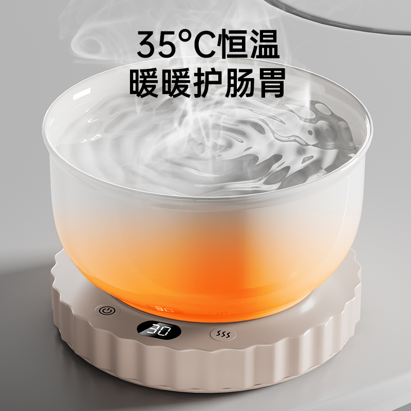 恒温猫咪饮水机陶瓷猫碗猫食盆冬季加热罐头猫咪喝水碗宠物饮水器