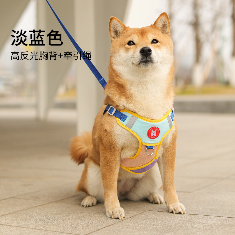 速发背心式中小型犬泰迪比熊博美遛狗绳子防挣脱猫咪胸背带