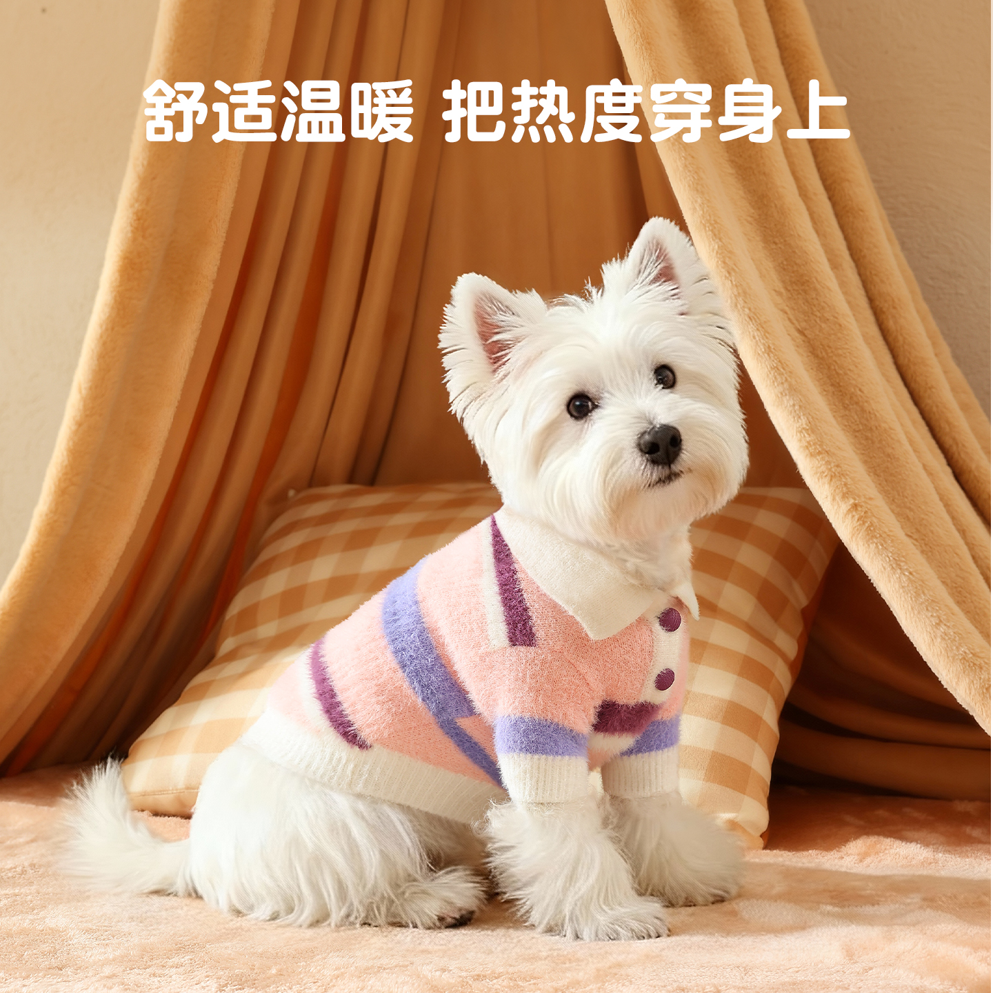 狗狗衣服保暖猫咪宠物衣服泰迪比熊博美小型犬毛衣秋冬装两脚衣