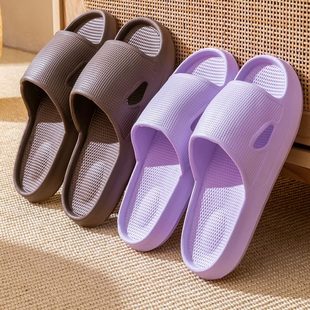 夏浴室男凉拖鞋 透气洗澡居家情侣防滑简约家居拖鞋 女室内家用