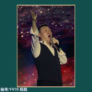 韩磊民谣歌手音乐摇滚乐队海报复古牛皮纸装饰画餐厅酒吧贴画