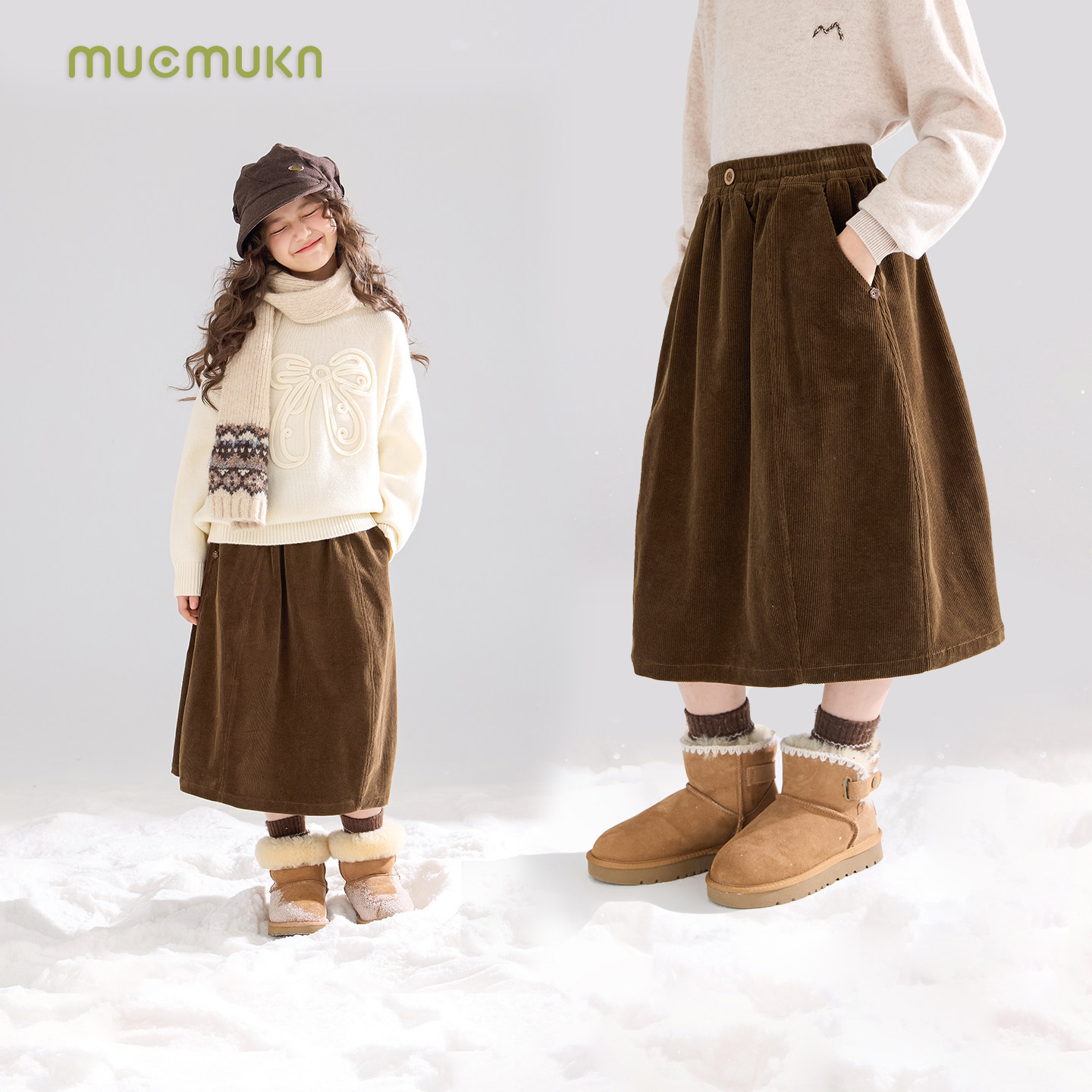 【宁儿粉丝专享】棉质灯芯绒复古花苞半身腰裙百搭女童冬新款,童装/婴儿装/亲子装,半身裙,淘宝优惠券,粉丝福利购,淘宝优惠卷