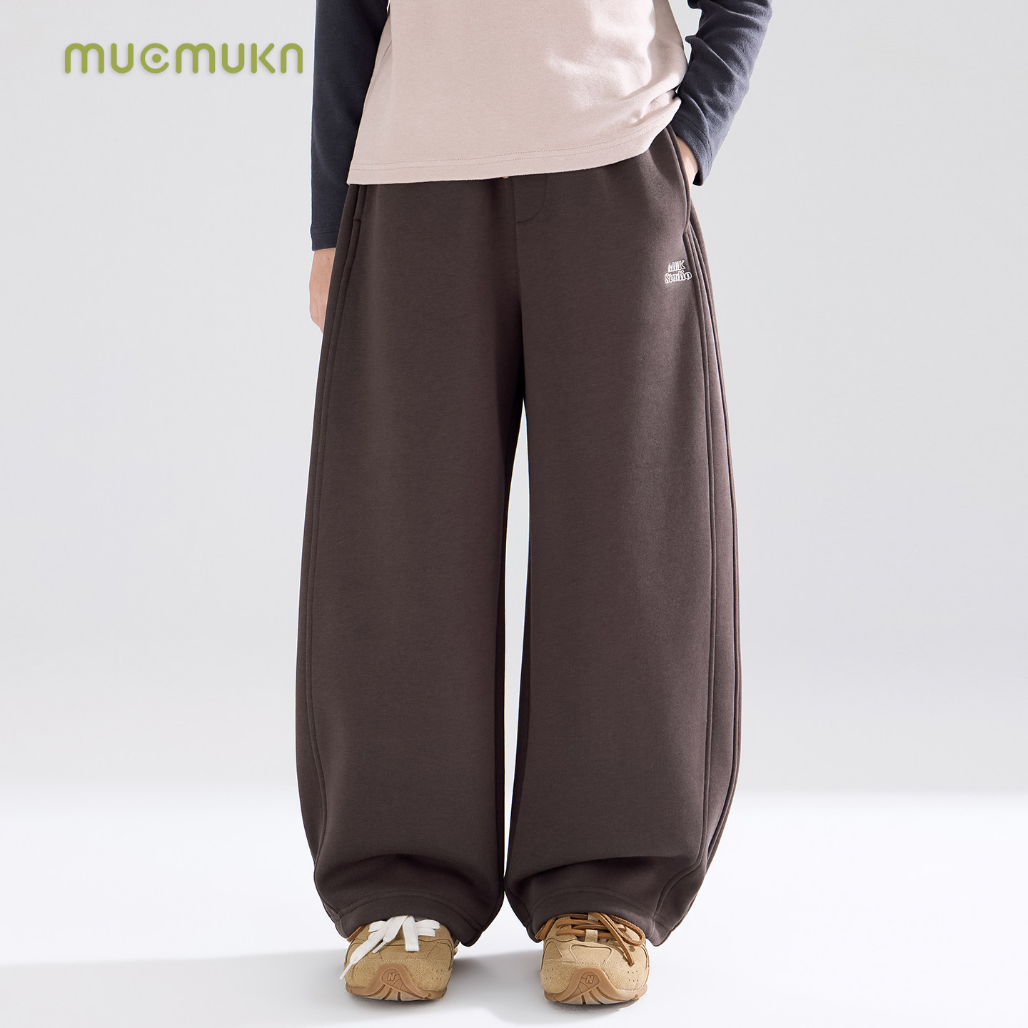 【宁儿粉丝专享】10A抗菌一体绒百搭弯刀卫裤子男女童25冬新款,童装/婴儿装/亲子装,裤子,淘宝优惠券,粉丝福利购,淘宝优惠卷