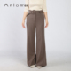 娅奴2025年秋季 新款 时尚 Anlom 休闲女士高腰显瘦直筒裤