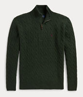 RALPH LAUREN men's semi-zipper sweater, wool and cashmere, the same style as Chen Weiteng, direct mail from the United States thumbnail 6