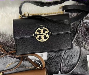 Tory Burch TB汤丽柏琦时尚Miller牛皮链条双肩带风琴包女士包袋