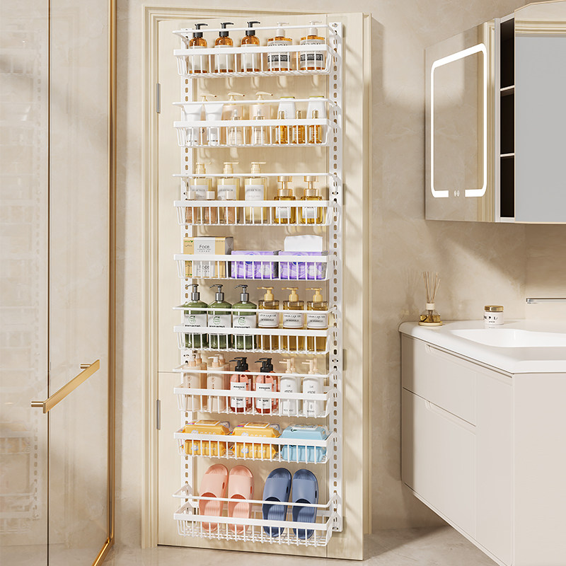 免打孔浴室卫生间门后置物架窄夹缝壁挂多层墙上收纳架子厕所柜边,家庭/个人清洁工具,浴室角架/置物架,淘宝优惠券,粉丝福利购,淘宝优惠卷