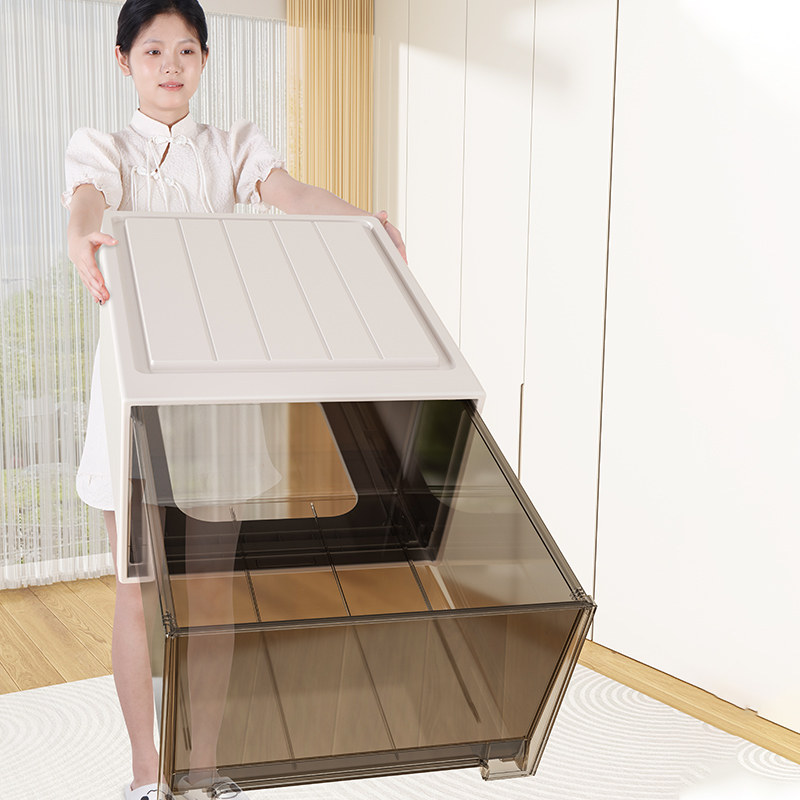 抽屉式收纳箱衣柜内整理箱用大容量储物盒塑料透明收纳盒,收纳整理,收纳箱,淘宝优惠券,粉丝福利购,淘宝优惠卷