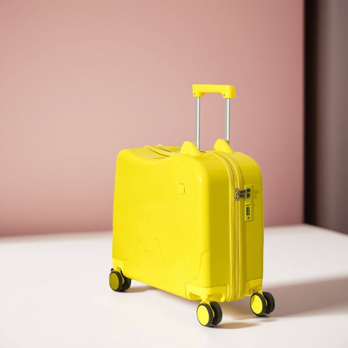 普娜米行李箱18寸女2025新款登机箱旅行箱儿童拉杆箱可坐骑密码箱