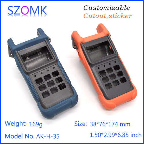 174*76*38手持手握胶壳体便携式塑料电子外壳仪表塑料手持盒H35