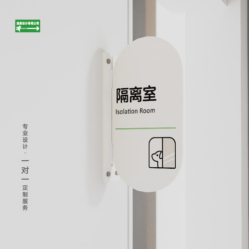 宠物医院侧装双面亚克力门牌诊室住院部手术室导视标识牌定制定做