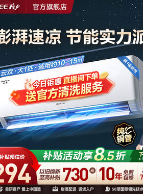 【Gree/格力官方】新一级能效大1匹家用变频冷暖空调挂机云欢