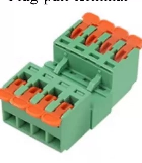 PCBT按压型插拔式接线端子5.08MM间距公母对插快速接线0.2-4mm²