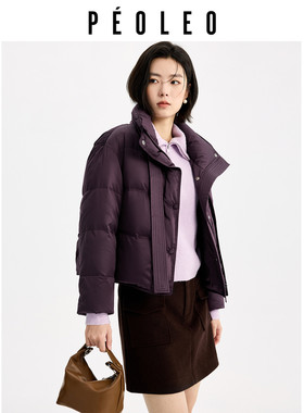 飘蕾韩版立领羽绒服2025年冬季新款90鸭绒加厚保暖时尚显瘦面包服