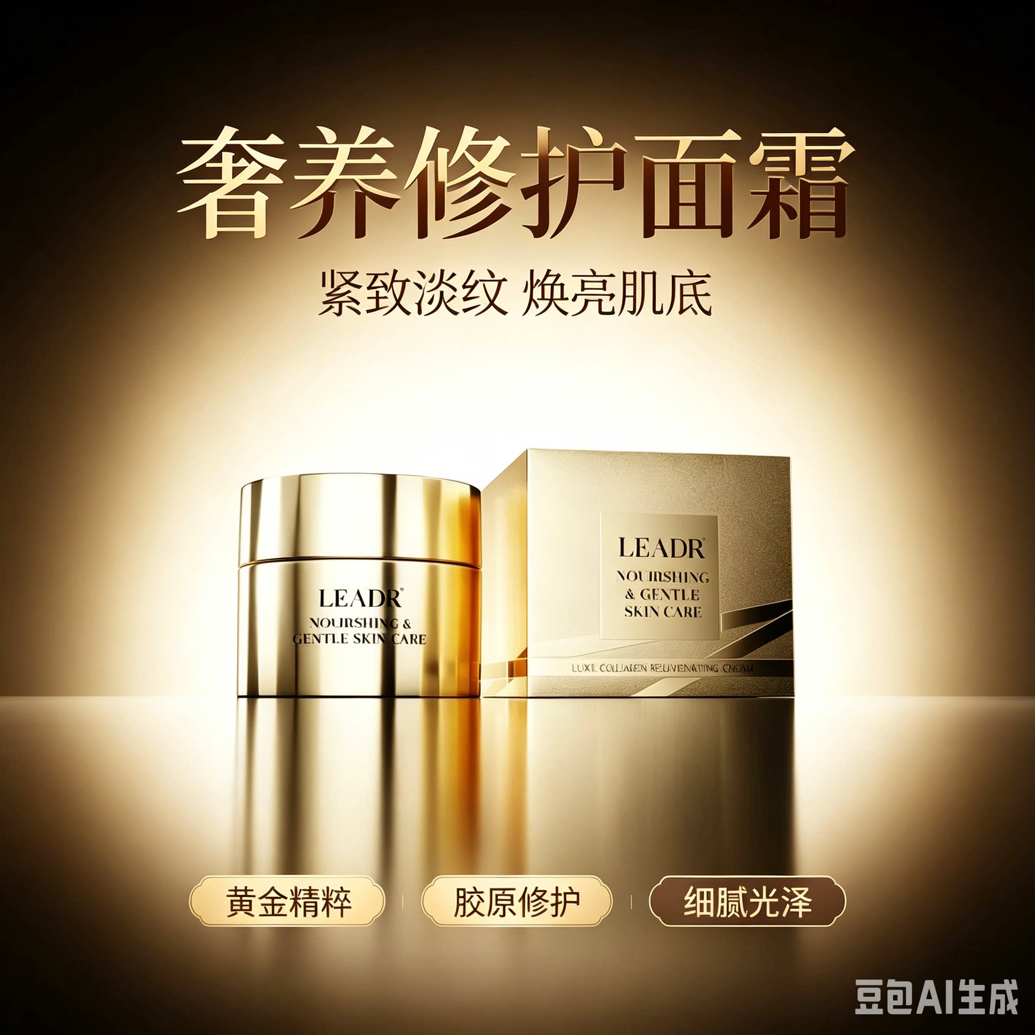 官方臻选#菁纯胶原蛋白面霜滋润紧致抗皱抗衰老补水保湿修护乳霜