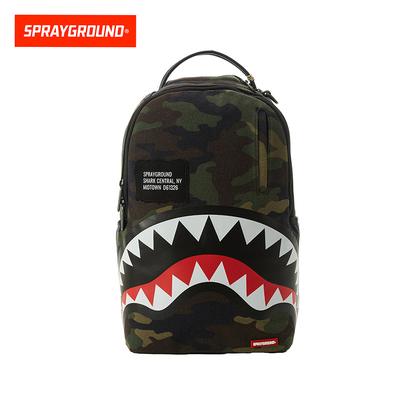 SprayGround鲨鱼嘴迷彩双肩包