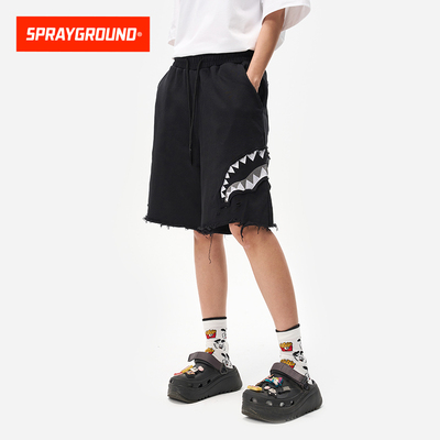 SprayGround鲨鱼嘴印花短裤