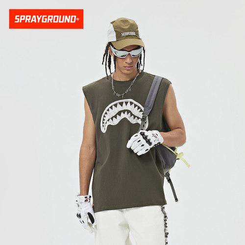 SprayGround鲨鱼嘴纯棉背心