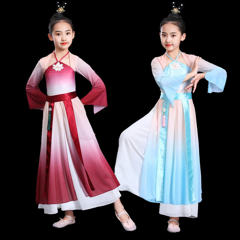 古装儿童古典舞民族舞汉服头饰假发发髻丽人行舞蹈发饰飞天演出新