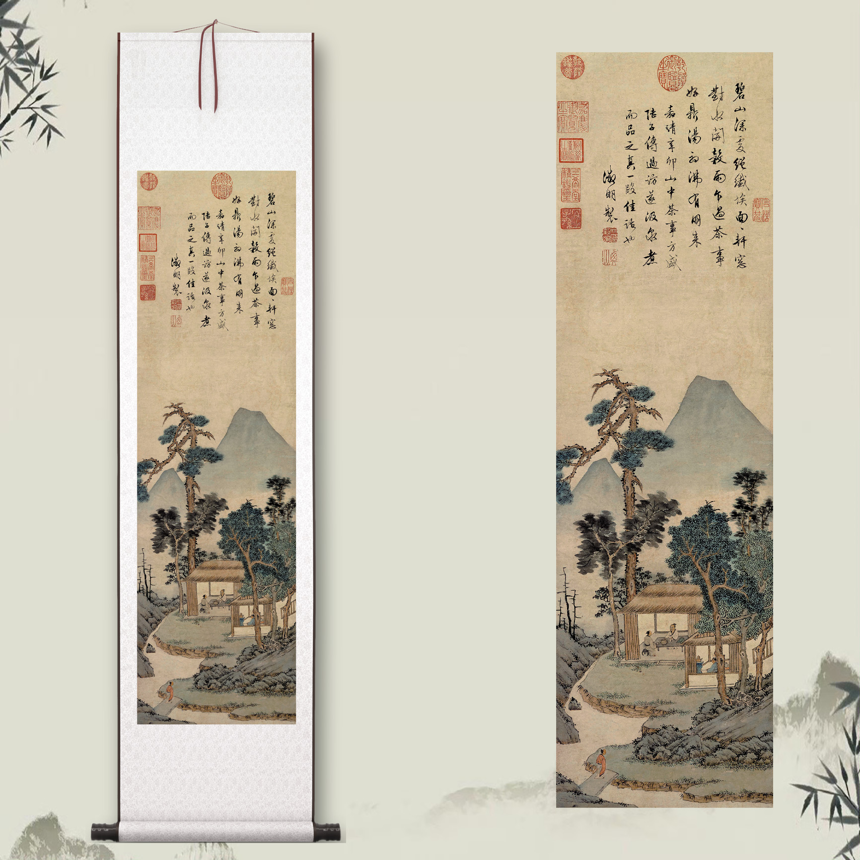 客厅中堂挂画玄关茶室办公室