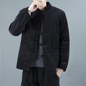 棉服 中国风冬季 棉衣中山装 古风加厚外套青年男士 复古棉袄中式 唐装