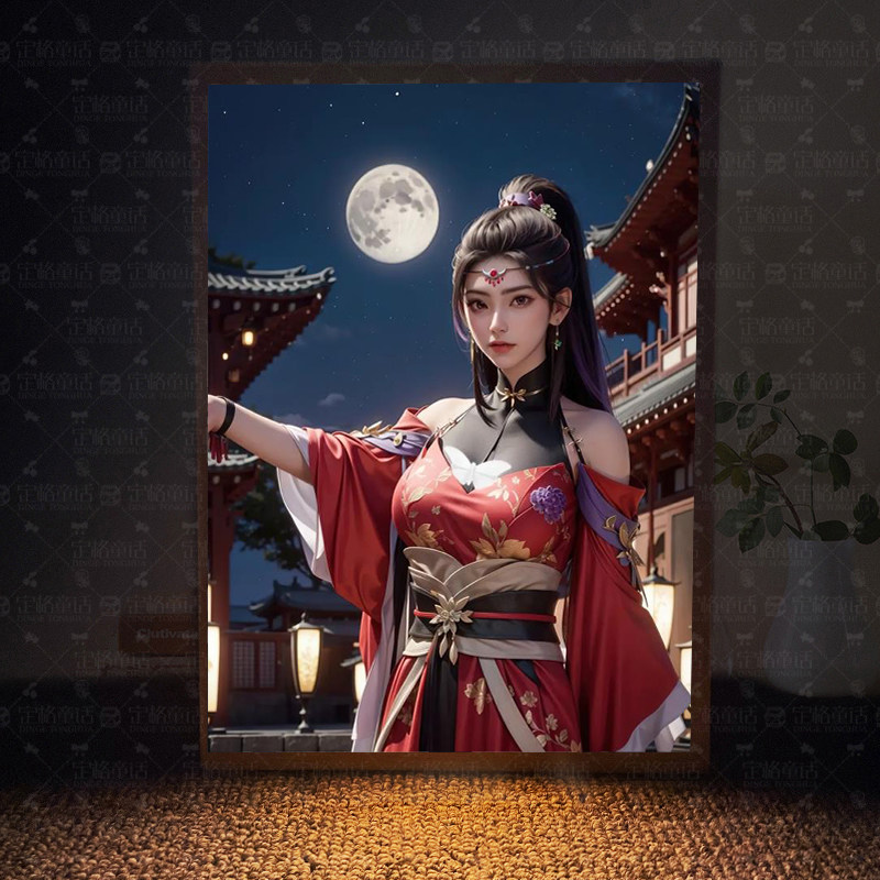 沧元图周边灯光画柳七月手办相框摆件礼物镜子小夜灯吧唧装饰画图片