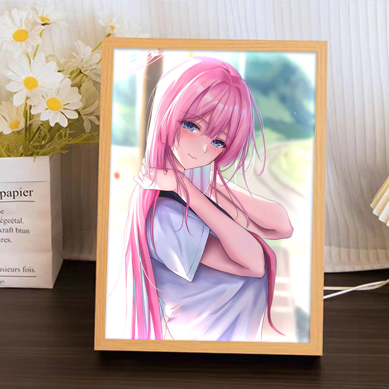 蔚蓝档案水羽三森周边灯光画手办蓝牙音箱音响摆件镜子装饰小夜灯