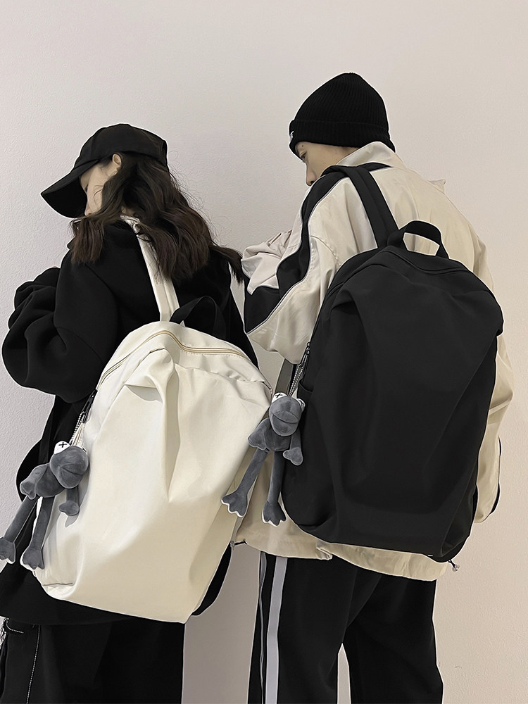 SCHOOL BAG MENS LARGE-CAPACITY CASUAL TRAVEL BACKPACK WOMENS KOREAN VERSION VERSATILE JUNIOR HIGH SCHOOL HIGH SCHOOL COLLEGE STUDENT BACKPACK MENS