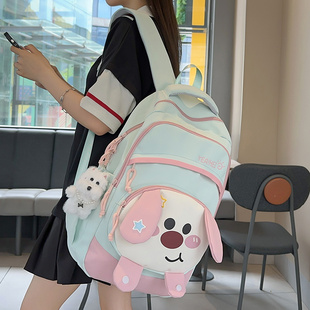 ins风高颜值双肩包女小学生初中生高中大学生大容量书包旅行背包