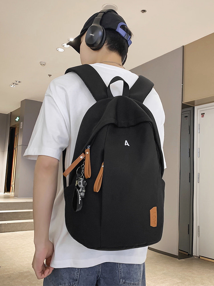 BACKPACK FOR MEN LARGE CAPACITY JUNIOR HIGH SCHOOL AND HIGH SCHOOL STUDENT SCHOOL BAG JAPANESE CASUAL VERSATILE NEW TRAVEL BACKPACK WOMEN