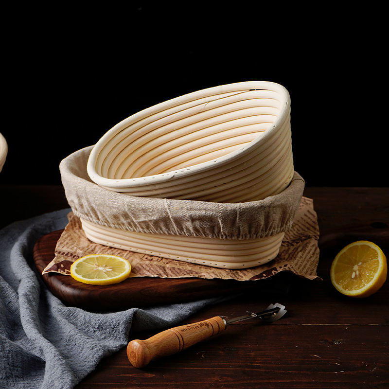 欧包发酵篮印尼藤编纯手工面包篮圆形面团专用模具蓝家用烘焙工具